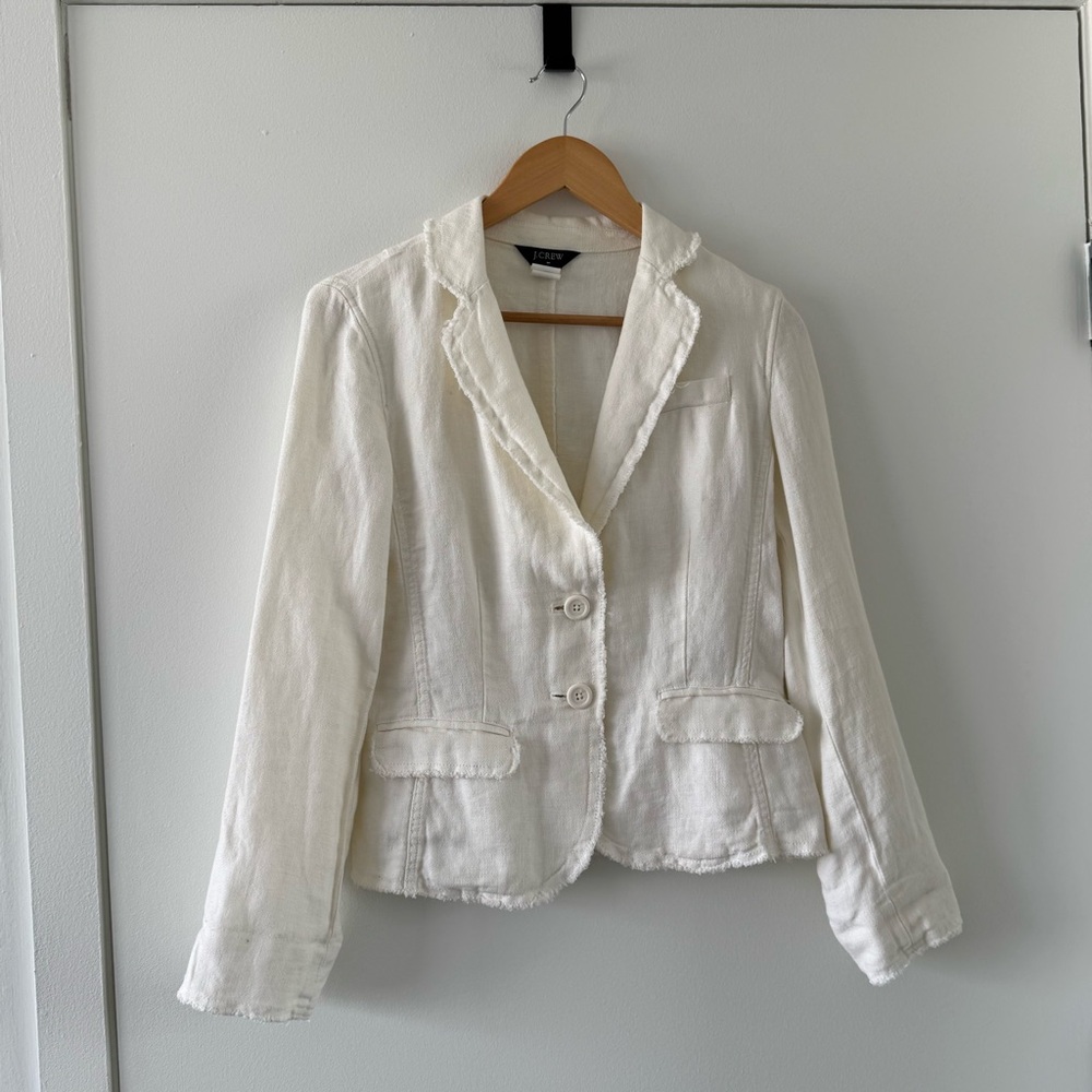 J Crew 100% Linen Jacket